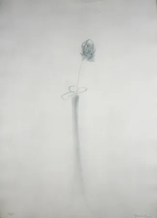 Gravura Hernandez Pijuan - Gerro i flor