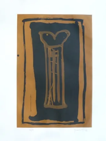 Água-Tinta Hernandez Pijuan - Gerro ocre