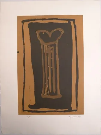 Água-Tinta Hernandez Pijuan - Guerro Ocre