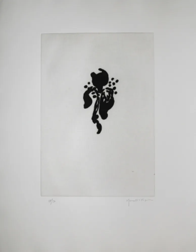 Água-Tinta Hernandez Pijuan - Iris negre I (Black Iris I)