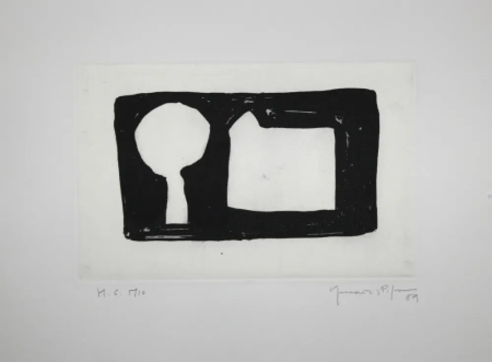 Água-Tinta Hernandez Pijuan - La morera i la casa