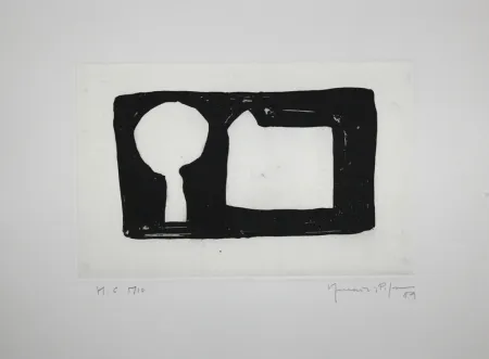 Água-Tinta Hernandez Pijuan - La morera i la casa