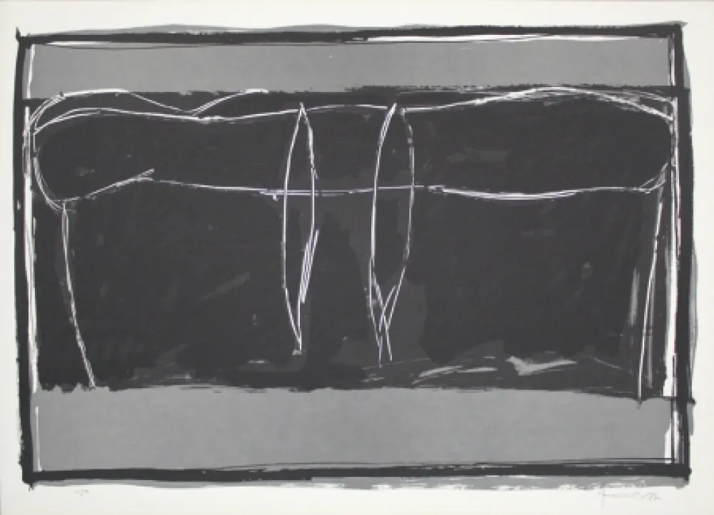 Litografia Hernandez Pijuan - Landscape 3