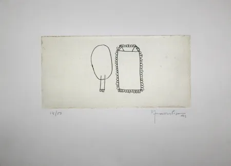 Gravura Hernandez Pijuan - Memòria de la Segarra III