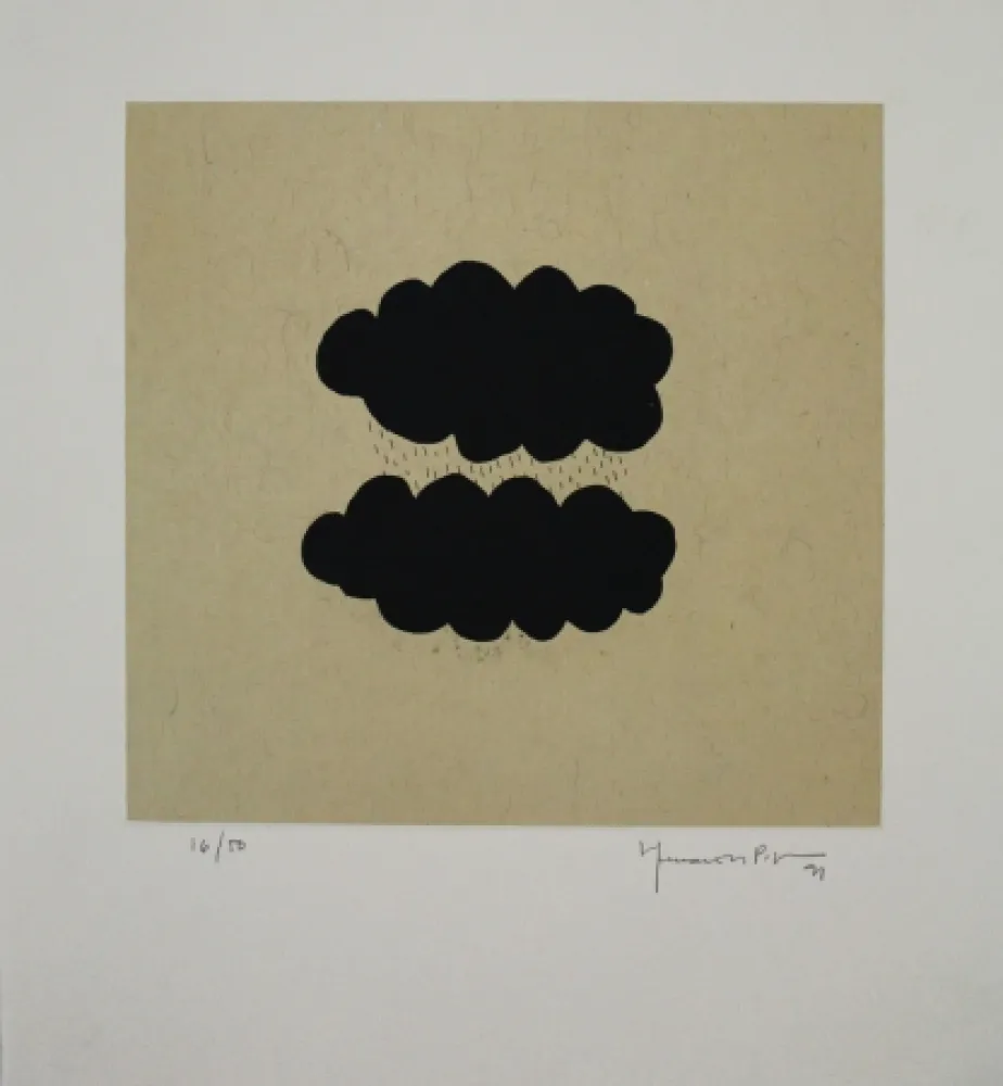 Água-Tinta Hernandez Pijuan - Núvols III