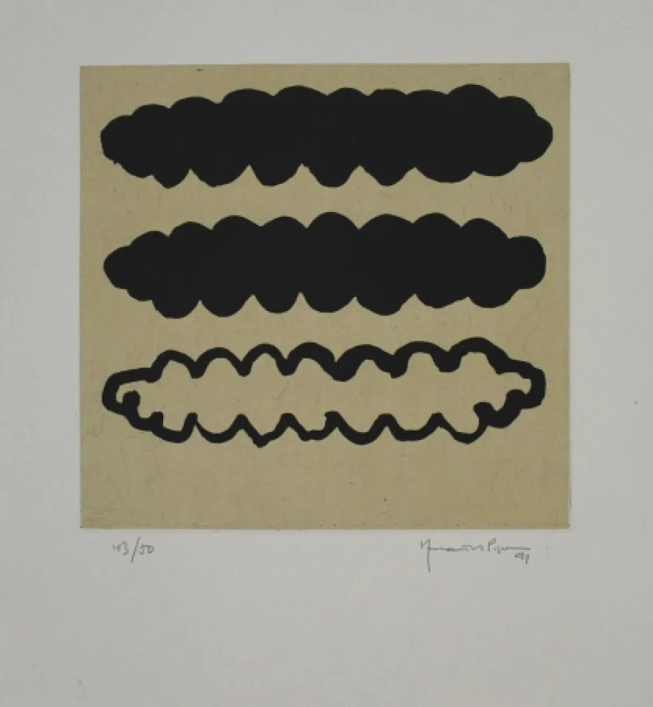 Água-Tinta Hernandez Pijuan - Núvols IV