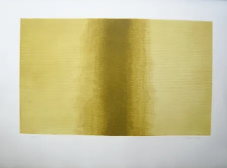 Gravura Hernandez Pijuan - Ombra sobre daurat