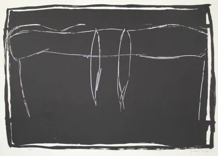 Litografia Hernandez Pijuan - Paisatge 4 / Landscape 4