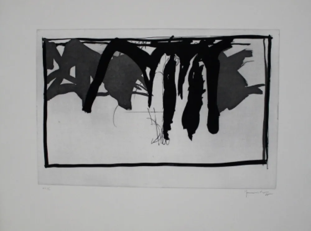 Água-Forte E Água-Tinta Hernandez Pijuan - Paisatge amb xiprers I