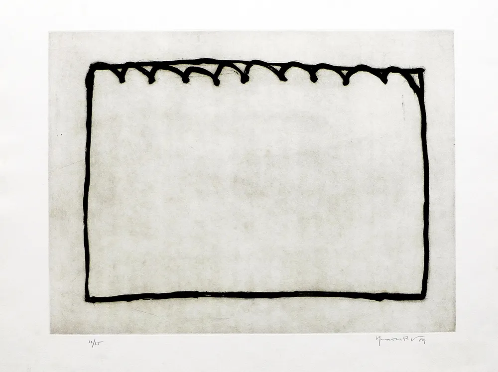 Gravura Hernandez Pijuan - Recorrido para un espacio III