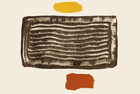 Litografia Hernandez Pijuan - Untitled