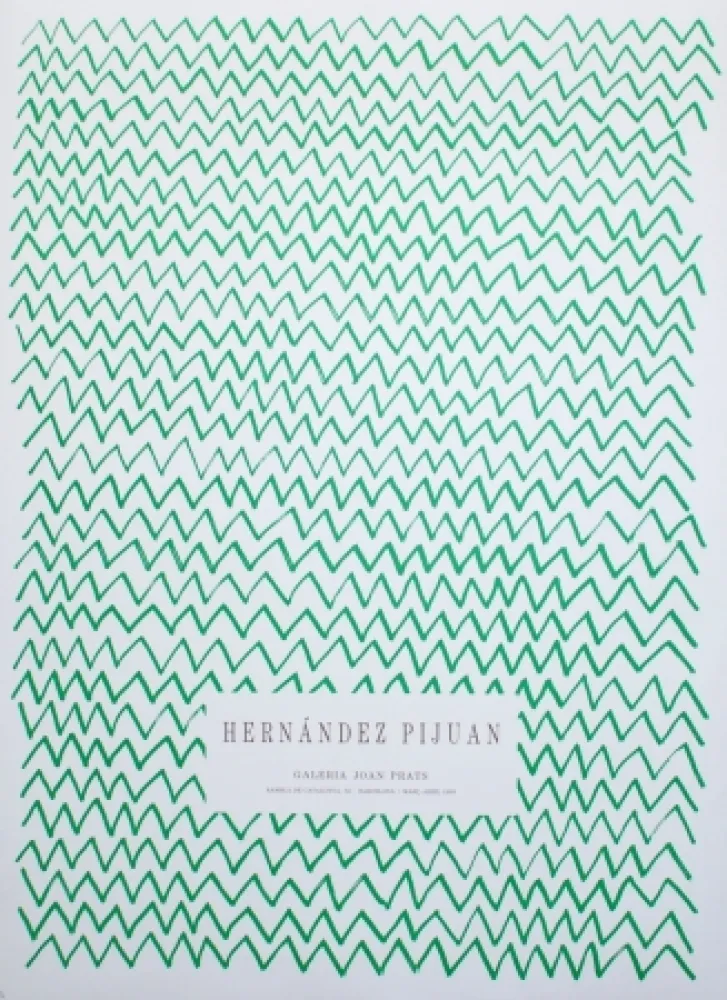 Litografia Hernandez Pijuan - Untitled (Exhibition poster)