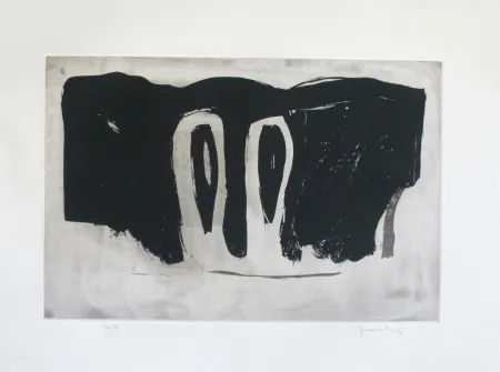 Água-Tinta Hernandez Pijuan - Xiprers en el paisatge