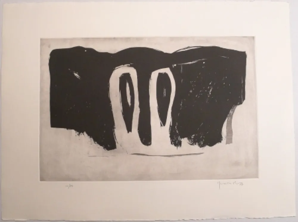 Água-Tinta Hernandez Pijuan - Xipres en el Paissatge