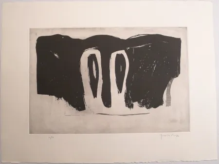 Água-Tinta Hernandez Pijuan - Xipres en el Paissatge