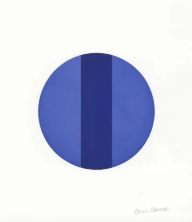 Talhe-Doce Herrera - Untitled (Vertical Blue Band)