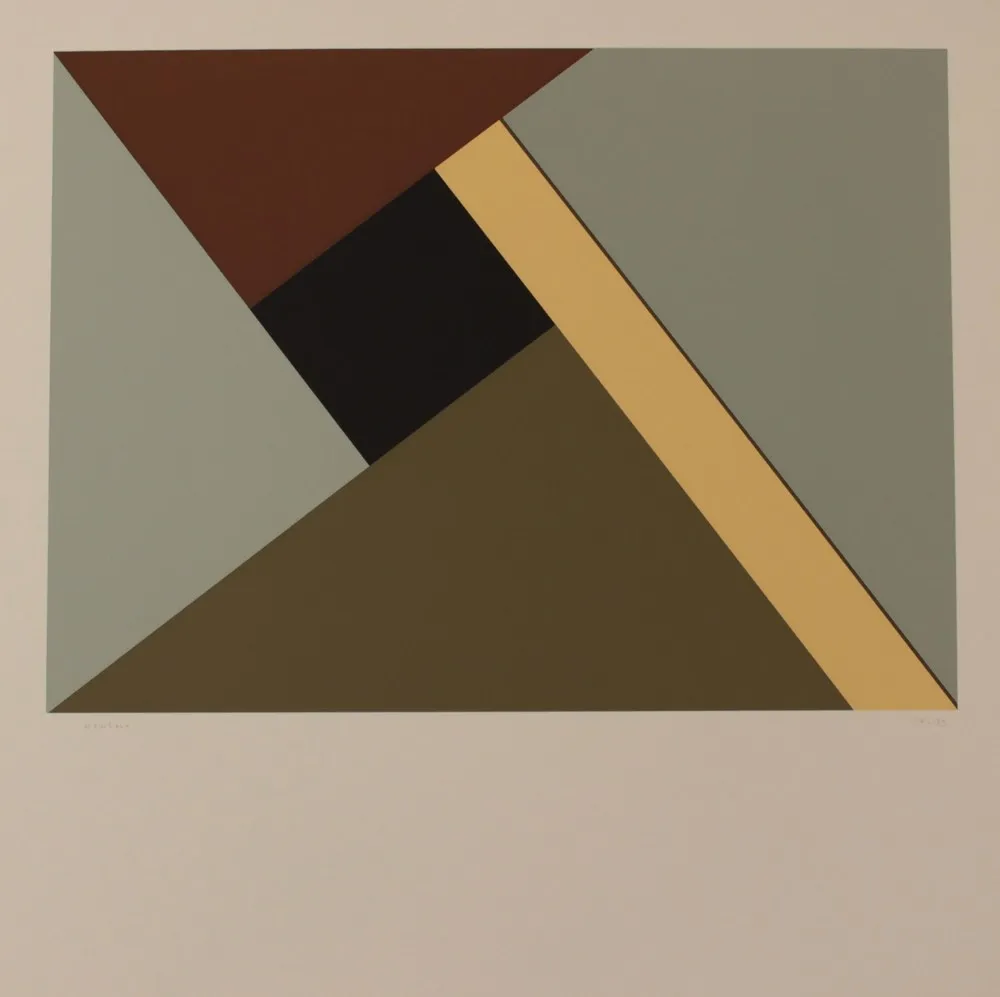 Litografia Heurtaux - COMPOSITION - EXACTA FROM CONSTRUCTIVISM TO SYSTEMATIC ART 1918-1985