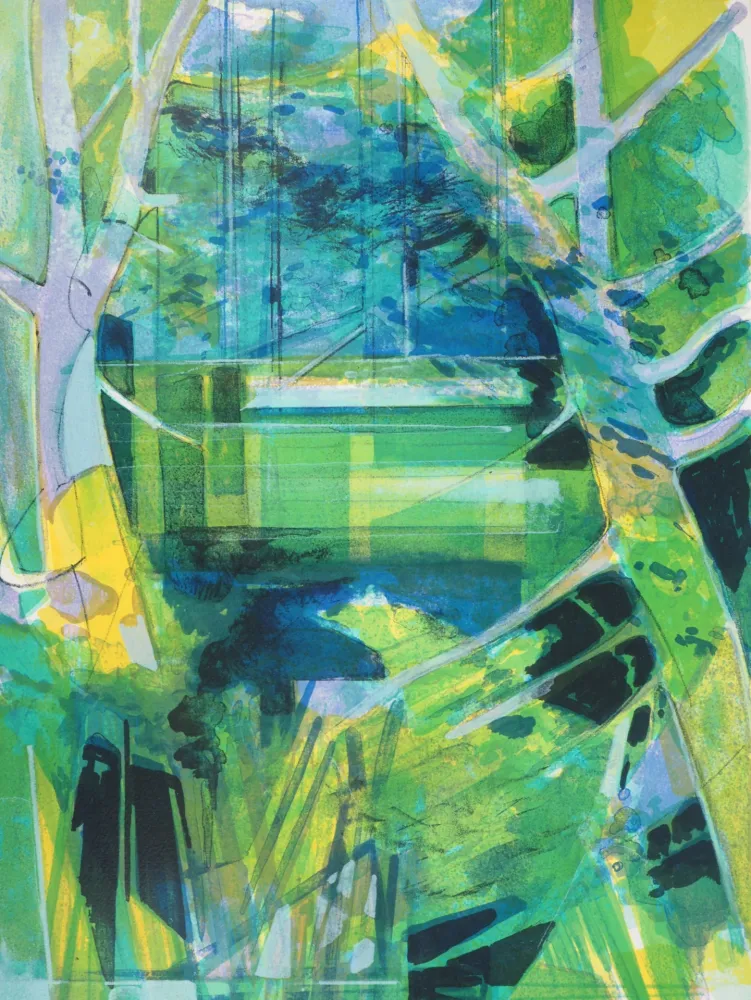 Litografia Hilaire - Normandie, Bord de l’Epte