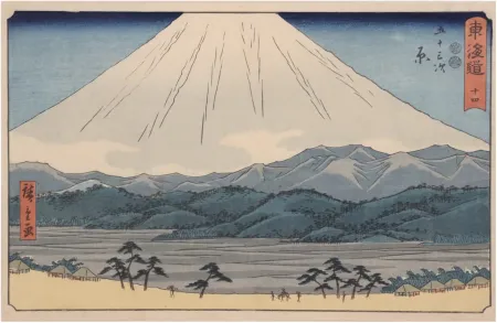 Xilogravura Hiroshige - Hara (Gojūsan-tsugi Hara)