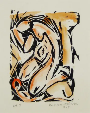 Xilogravura Hirsch - Madonna