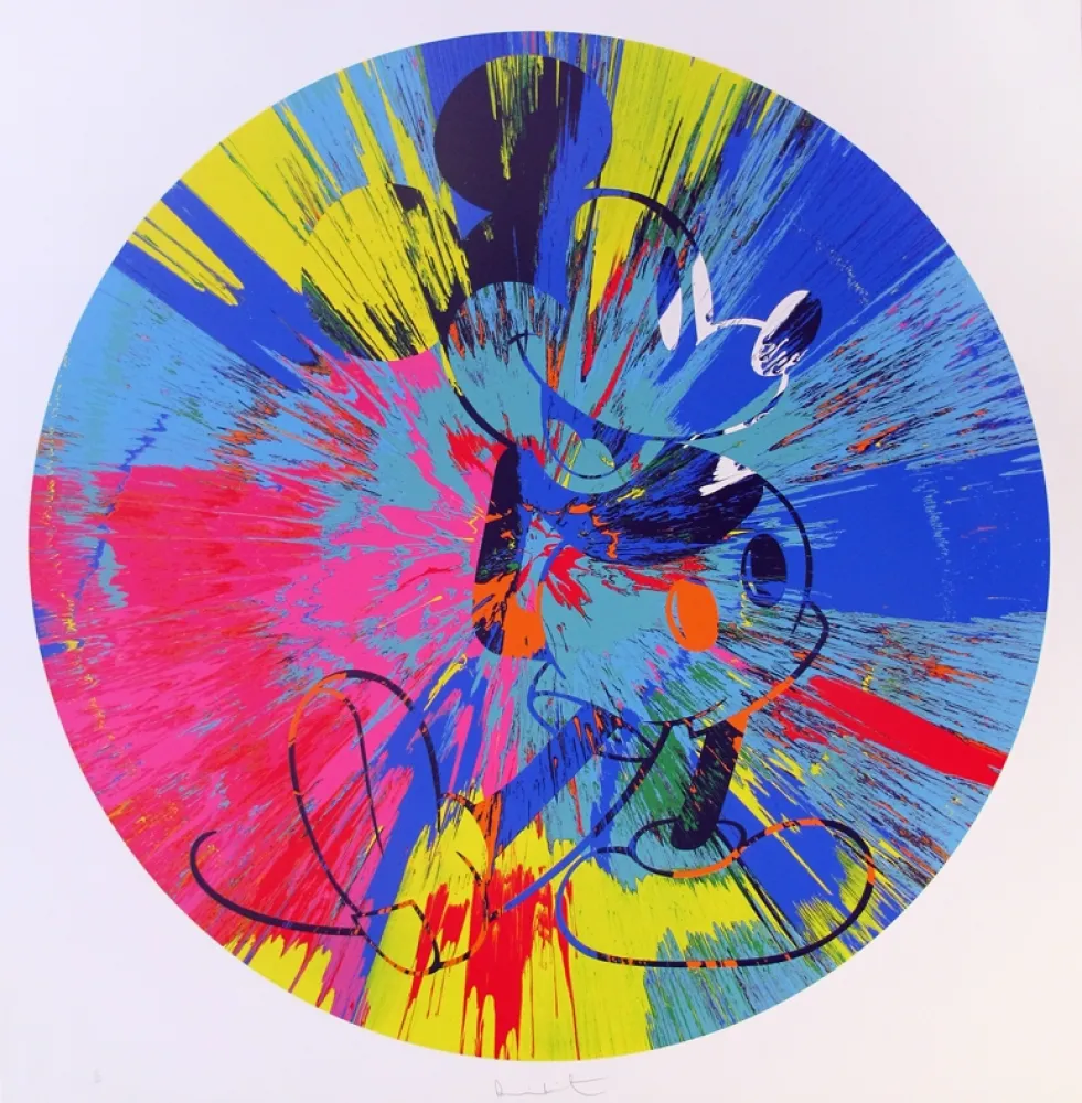 Serigrafia Hirst - Beautiful Mickey (Spin)