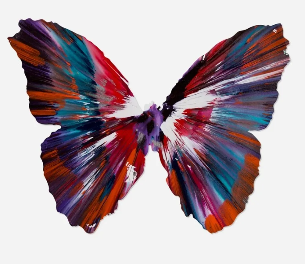 Sem Técnica Hirst - Butterfly Spin Painting