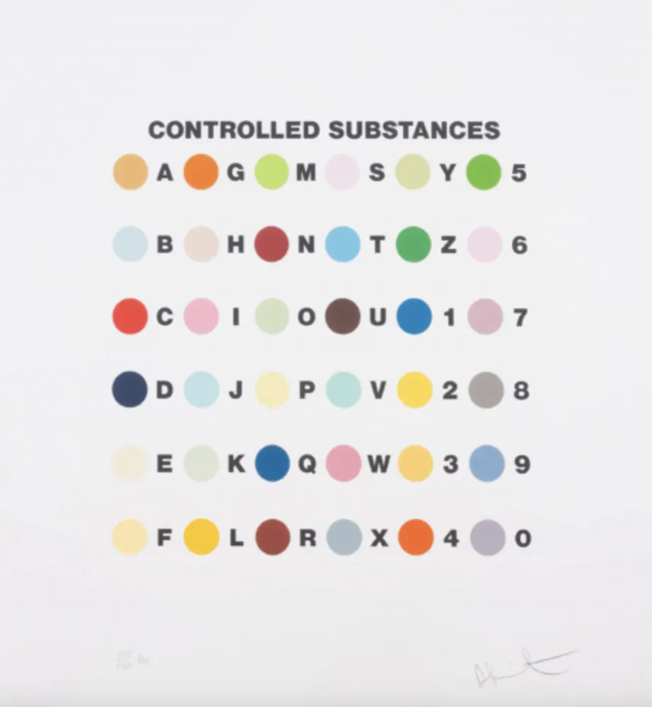 Serigrafia Hirst - Controlled Substances Key Spot