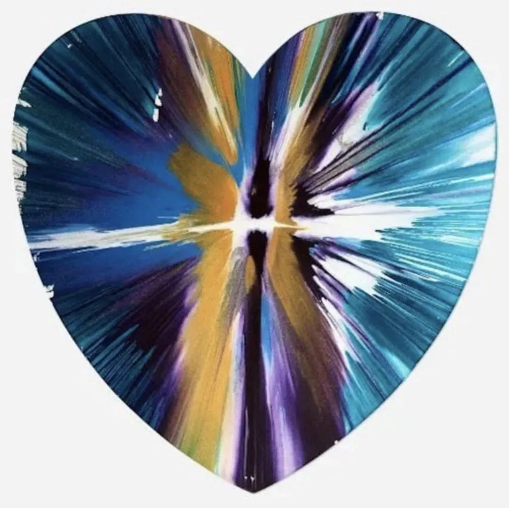 Múltiplo Hirst - Heart Spin Painting