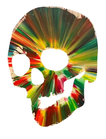 Múltiplo Hirst - Skull Spin Painting