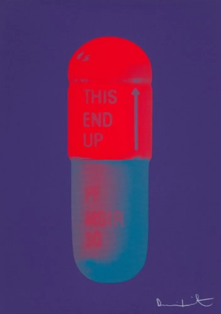 Múltiplo Hirst - The Cure (violet/electric red/powder blue)