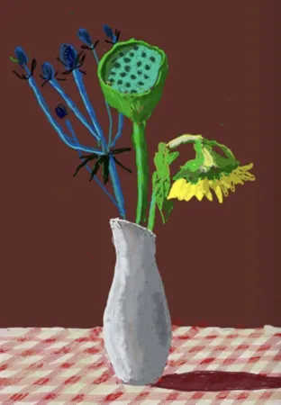 Múltiplo Hockney - 19th March 2021, Sunflower with Exotic Flower