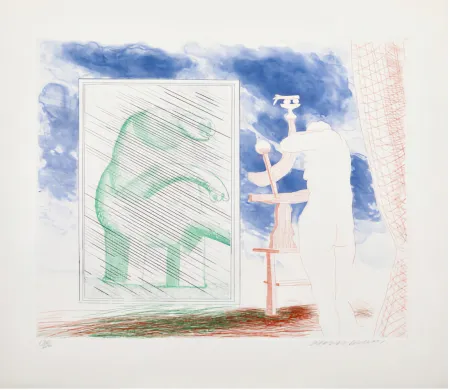 Gravura Hockney - A Picture of Ourselves 