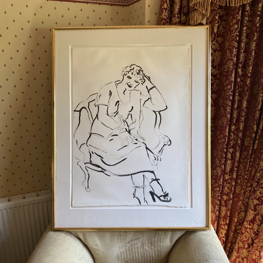 Litografia Hockney -  Celia Inquiring