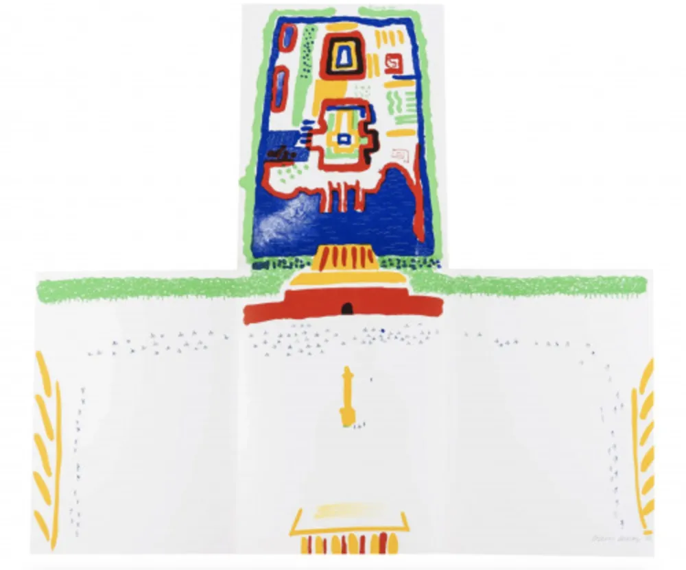 Litografia Hockney - China Diary (MCA Tokyo 254)