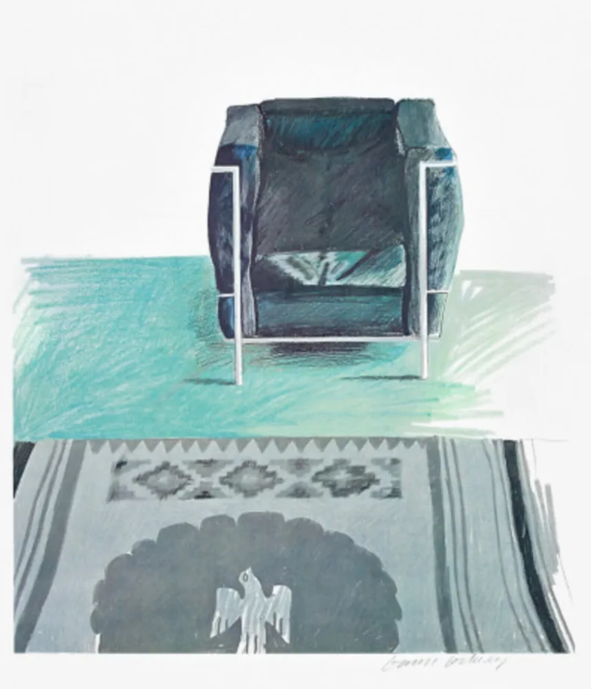 Offset Hockney - Corbusier Chair and Rug