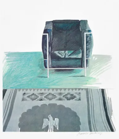 Offset Hockney - Corbusier Chair and Rug