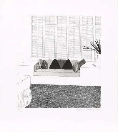 Água-Forte E Água-Tinta Hockney - Cushions