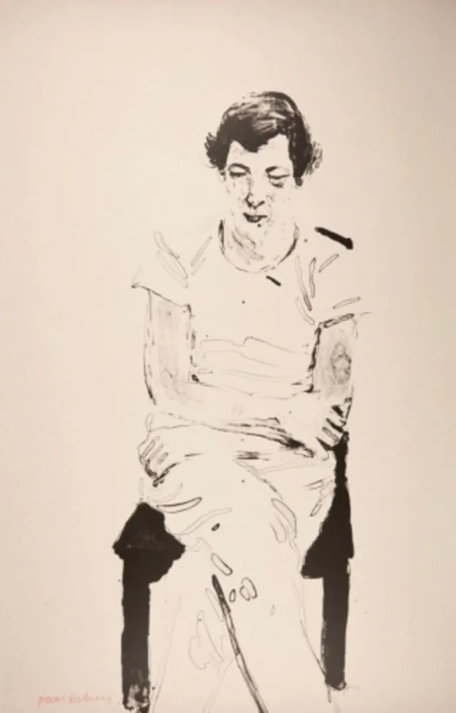 Litografia Hockney - Gregory Thinking of Henry from Friends