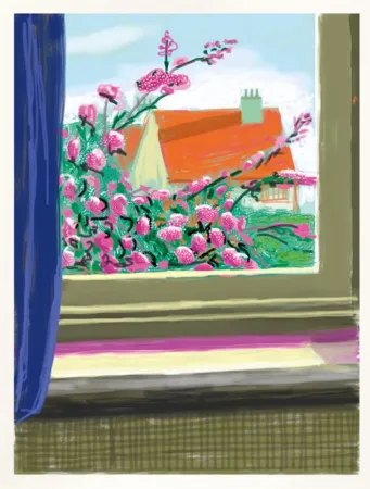 Gravura Digital Hockney - IPad drawing  ‘No. 778’, 17th April 2011 | Do remember they can’t cancel the spring