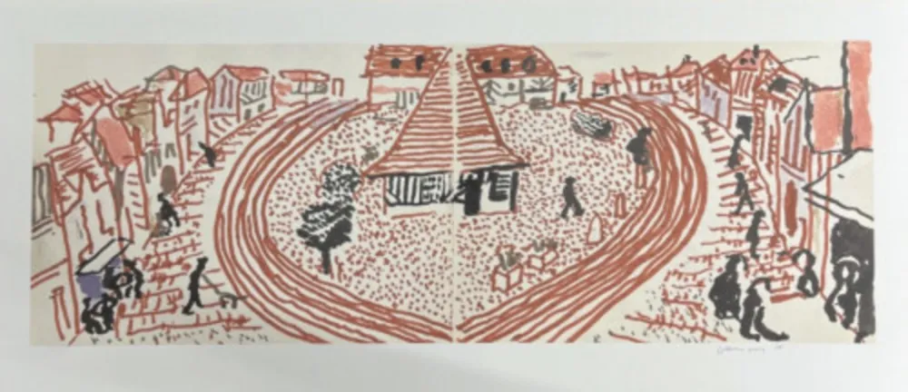 Múltiplo Hockney - My Second Drawing of Beuvron-en-Auge