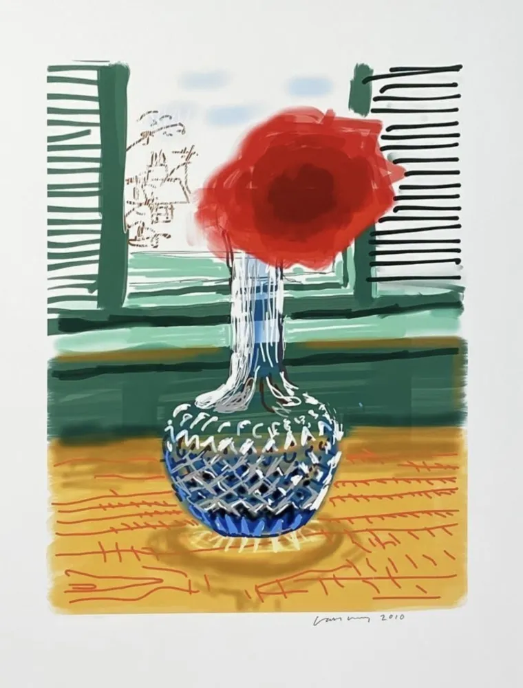Múltiplo Hockney - My Window - iPad drawing 'No. 281', 23rd July 2010
