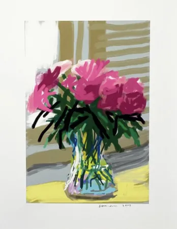 Múltiplo Hockney - My Window - iPad drawing 'No. 535', 28th June 2009,