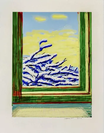 Múltiplo Hockney - My Window - iPad drawing ‘No. 610', 23rd December 2010