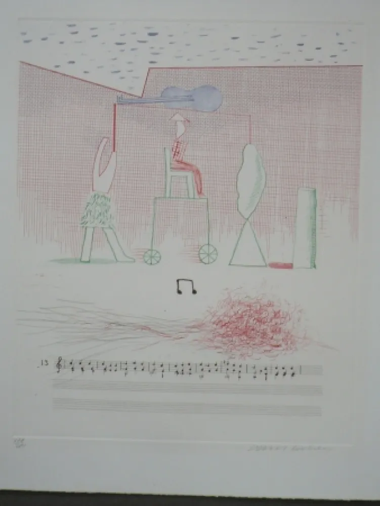 Água-Forte Hockney - Parade (from the blue guitar)