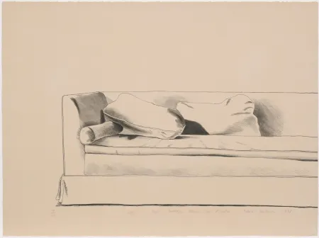 Litografia Hockney - Sofa 8501 Hedges Place Los Angeles