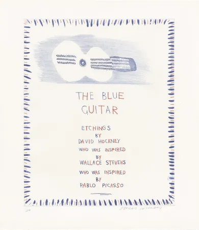 Água-Forte E Água-Tinta Hockney - The Blue Guitar: title page