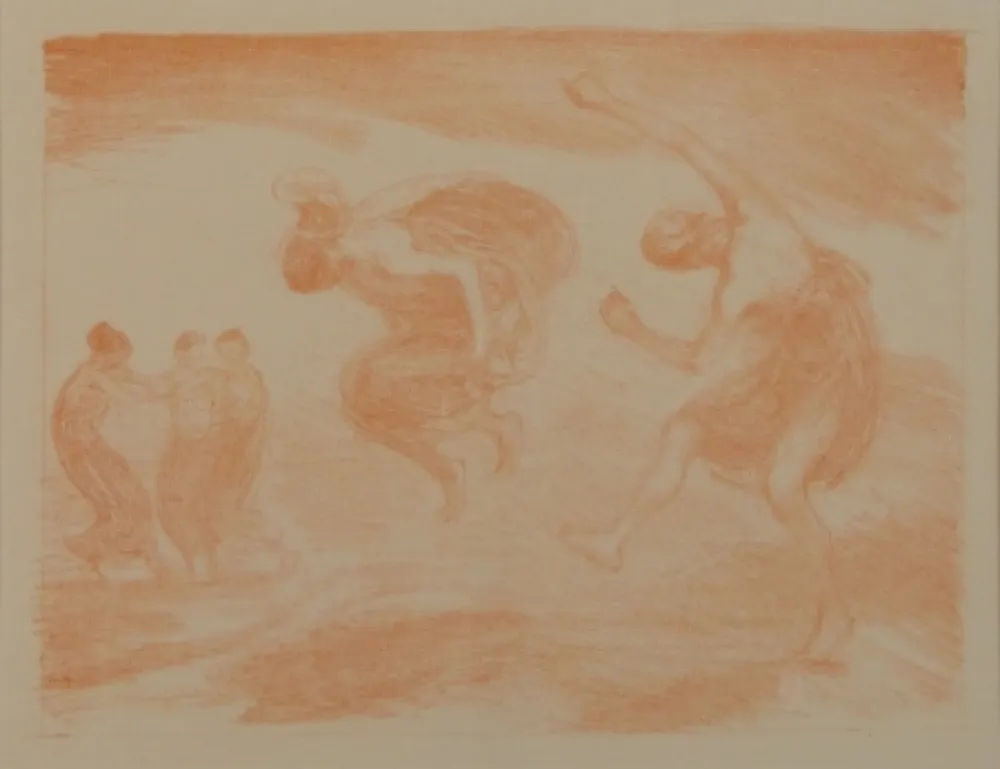 Litografia Hofmann - Tanzende Mädchen (Springende Mädchen)