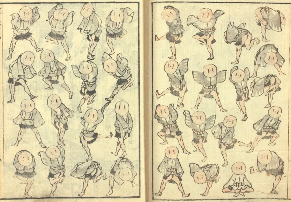 Xilogravura Hokusai - Hokusai Manga