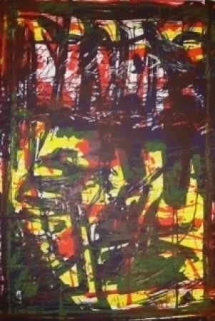 Litografia Huftier - Clairière