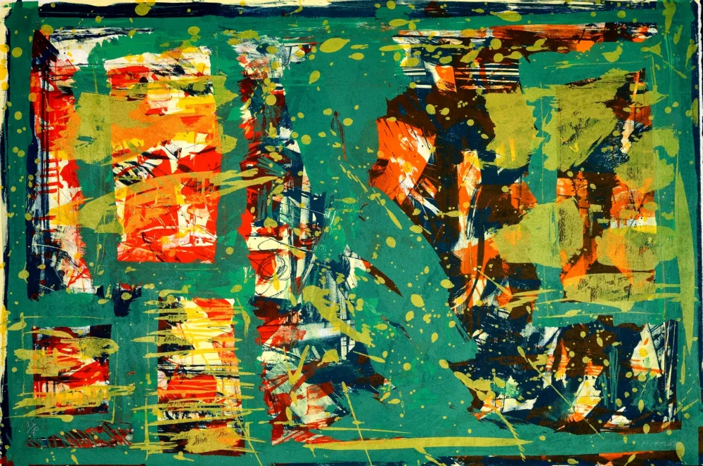 Litografia Huftier - Comme un tableau